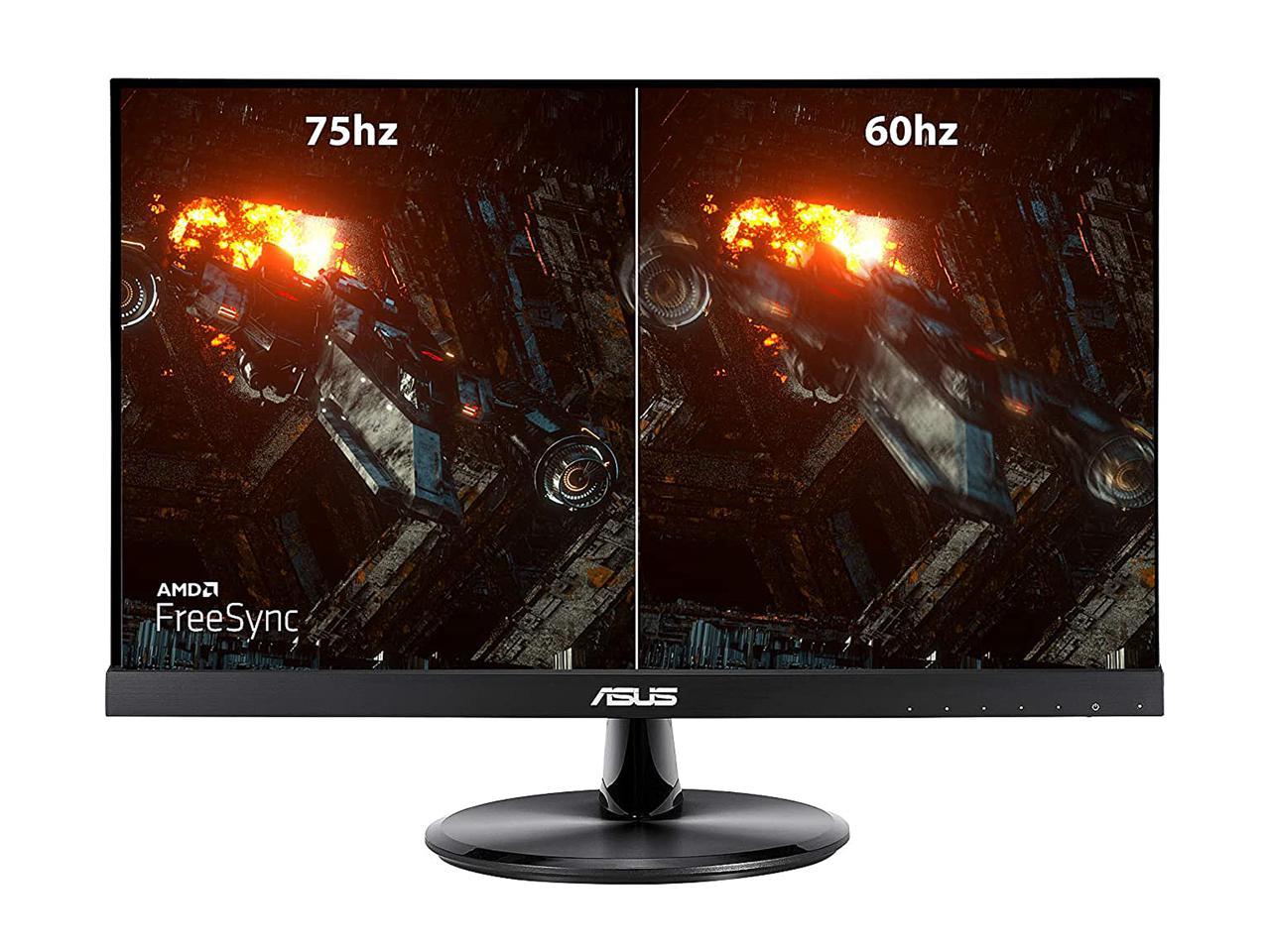 ASUS VP229HE 21.5" Monitor, 1080P Full HD, 75Hz, IPS, FreeSync/Adaptive-Sync, Eye Care, HDMI VGA, Frameless, VESA Wall Mountable