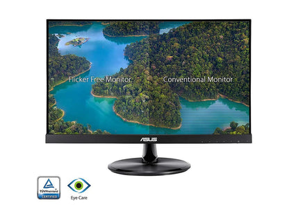 ASUS VP229HE 21.5" Monitor, 1080P Full HD, 75Hz, IPS, FreeSync/Adaptive-Sync, Eye Care, HDMI VGA, Frameless, VESA Wall Mountable