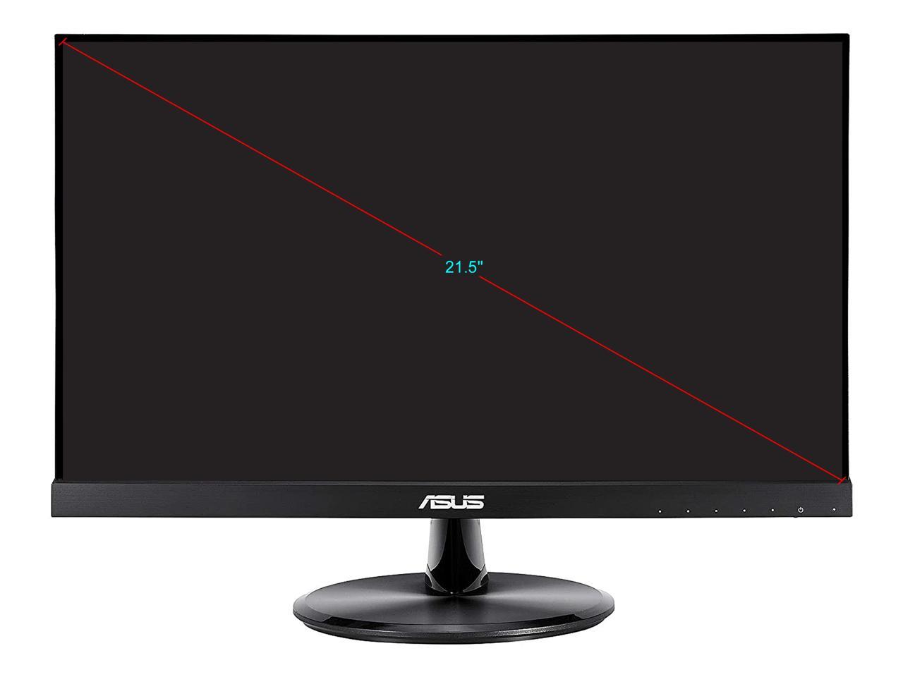 ASUS VP229HE 21.5" Monitor, 1080P Full HD, 75Hz, IPS, FreeSync/Adaptive-Sync, Eye Care, HDMI VGA, Frameless, VESA Wall Mountable