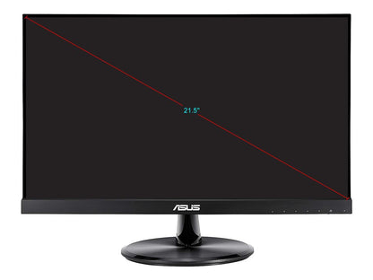 ASUS VP229HE 21.5" Monitor, 1080P Full HD, 75Hz, IPS, FreeSync/Adaptive-Sync, Eye Care, HDMI VGA, Frameless, VESA Wall Mountable