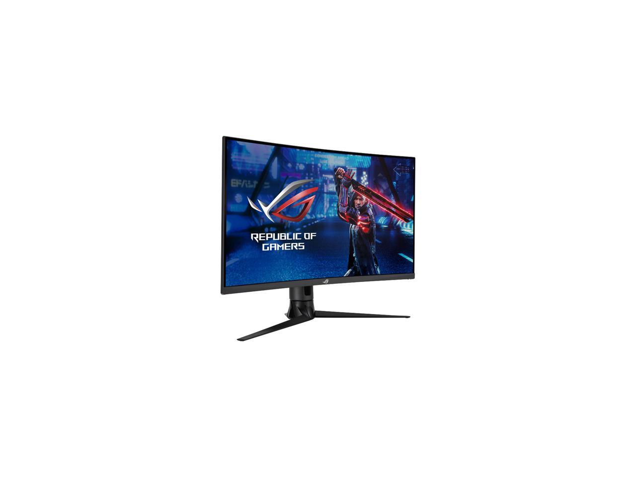 ASUS ROG Strix 32" (31.5" Viewable) 1440P Curved Gaming Monitor (XG32VC), QHD (2560 x 1440), 170Hz, 1ms, Extreme Low Motion Blur Sync, FreeSync Premium Pro, HDMI DisplayPort USB 3.0 Type C, 125% sRGB, DisplayHDR 400