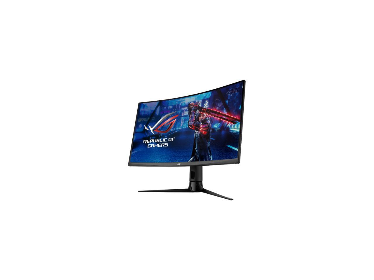 ASUS ROG Strix 32" (31.5" Viewable) 1440P Curved Gaming Monitor (XG32VC), QHD (2560 x 1440), 170Hz, 1ms, Extreme Low Motion Blur Sync, FreeSync Premium Pro, HDMI DisplayPort USB 3.0 Type C, 125% sRGB, DisplayHDR 400