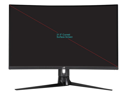 ASUS ROG Strix 32" (31.5" Viewable) 1440P Curved Gaming Monitor (XG32VC), QHD (2560 x 1440), 170Hz, 1ms, Extreme Low Motion Blur Sync, FreeSync Premium Pro, HDMI DisplayPort USB 3.0 Type C, 125% sRGB, DisplayHDR 400