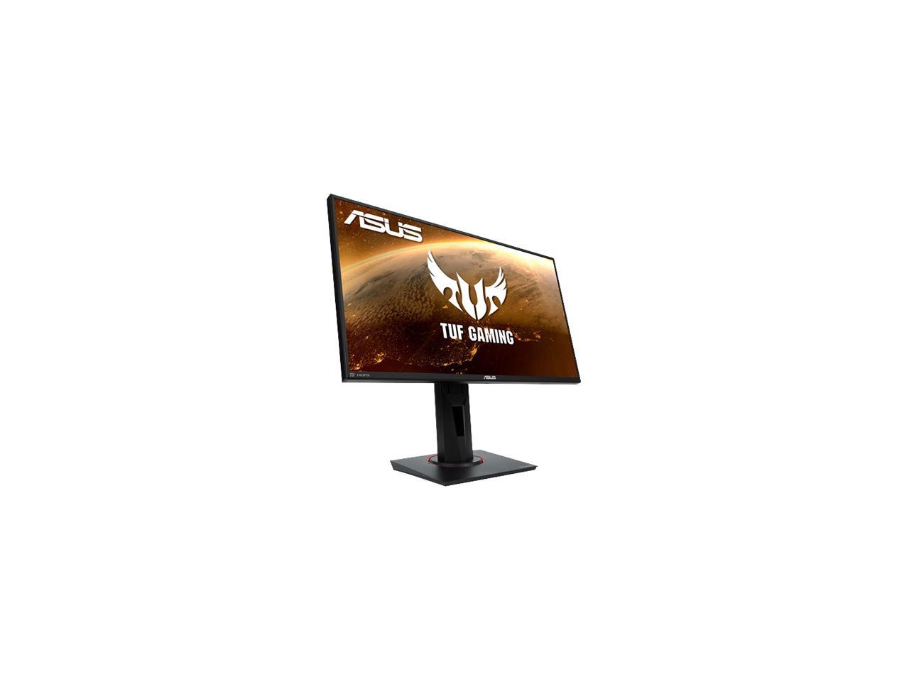 ASUS TUF Gaming 25" (24.5" Viewable) 1080P HDR Monitor VG258QM - Full HD, 280Hz (Supports 144Hz), 0.5ms, Extreme Low Motion Blur Sync, G-SYNC Compatible, DisplayHDR 400, Speaker, DisplayPort HDMI, Height Adjustable