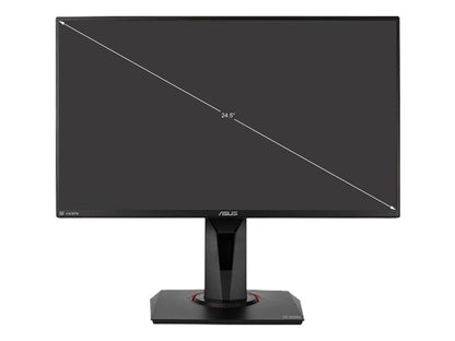 ASUS TUF Gaming 25" (24.5" Viewable) 1080P HDR Monitor VG258QM - Full HD, 280Hz (Supports 144Hz), 0.5ms, Extreme Low Motion Blur Sync, G-SYNC Compatible, DisplayHDR 400, Speaker, DisplayPort HDMI, Height Adjustable