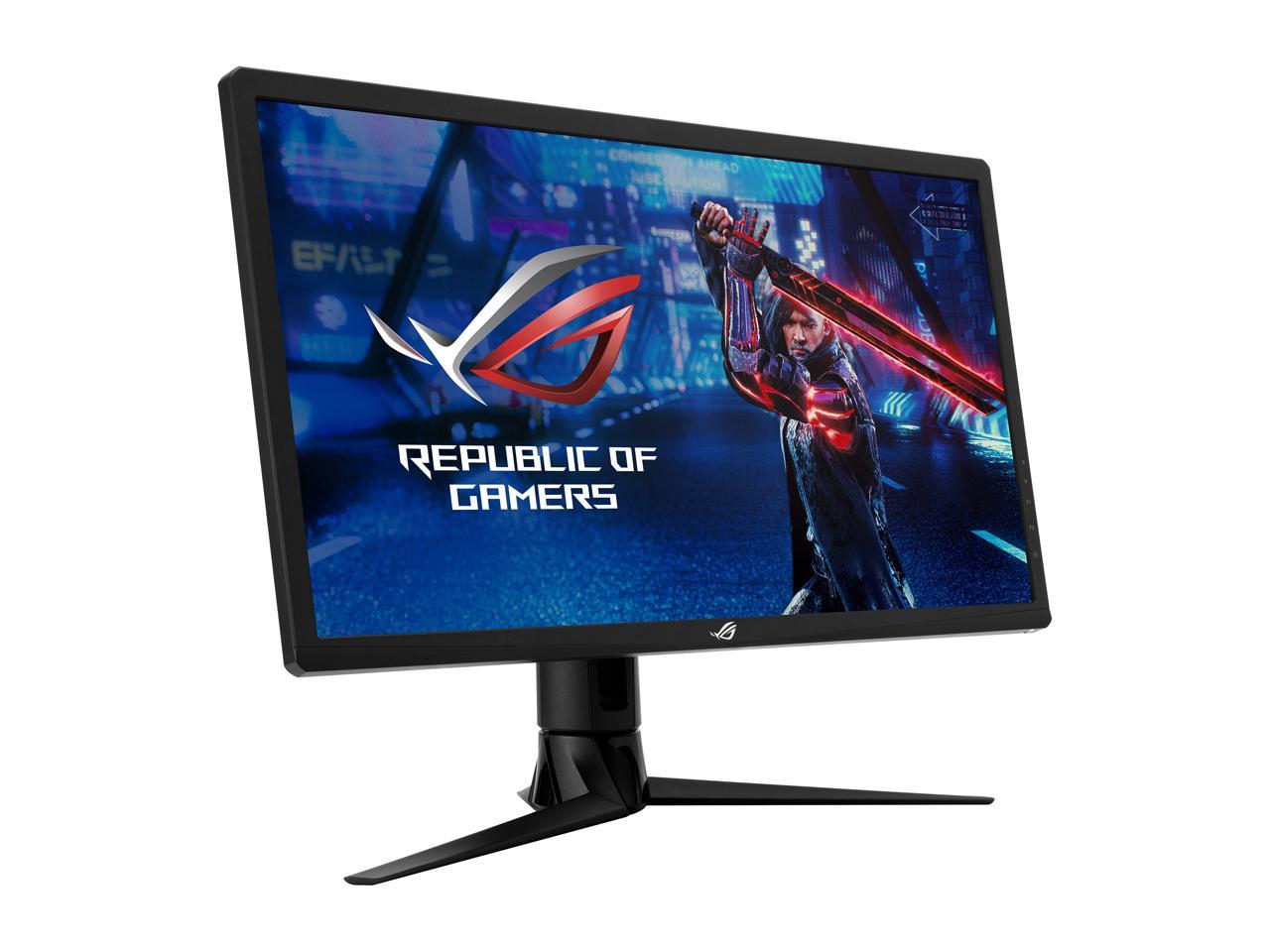 ASUS ROG Strix 27" 4K HDR 144Hz DSC XG27UQR UHD 3840 x 2160 IPS 1ms, Extreme Low Motion Blur, DisplayHDR 400, DCI-P3 90%, G-SYNC Compatible, DisplayPort, HDMI, USB 3.0 Height Adjust Gaming Monitor