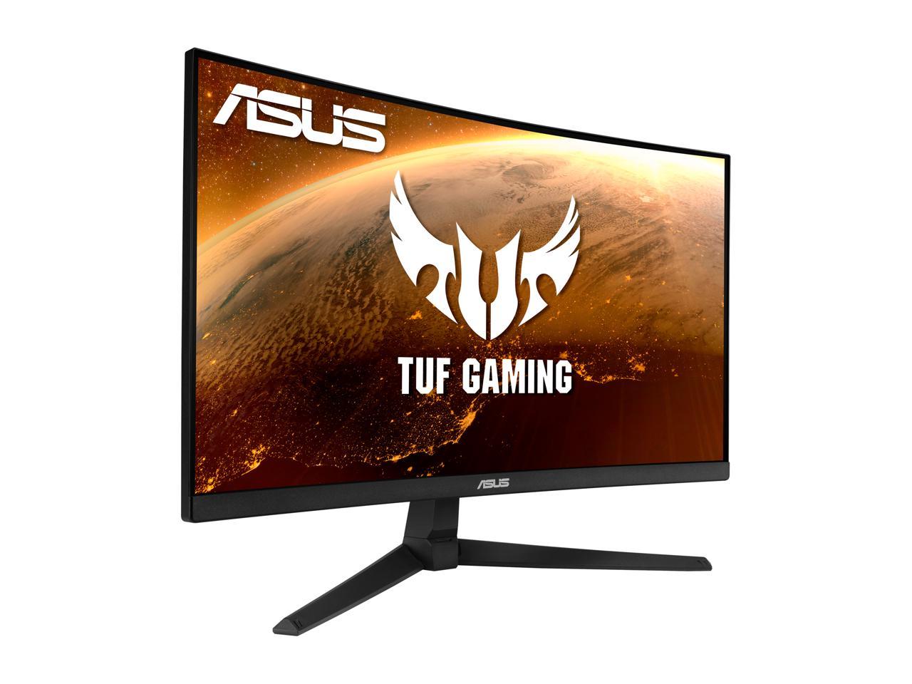 ASUS TUF Gaming 24" (23.8" viewable) 1080P Curved Gaming Monitor (VG24VQ1B) - Full HD, 165Hz (Supports 144Hz), 1ms, Extreme Low Motion Blur, Speakers, Adaptive-sync/FreeSync Premium, Eye Care, DisplayPort, HDMI