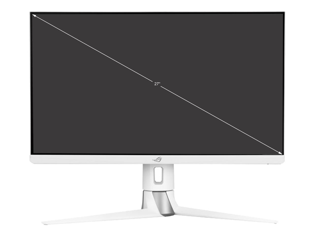 ASUS ROG Strix XG27AQ-W 27" 1440P HDR Gaming Monitor - White, QHD (2560 x 1440), Fast IPS, 170Hz, 1ms, Extreme Low Motion Blur Sync, G-SYNC Compatible, Eye Care, HDMI, DisplayPort, USB, DisplayHDR400