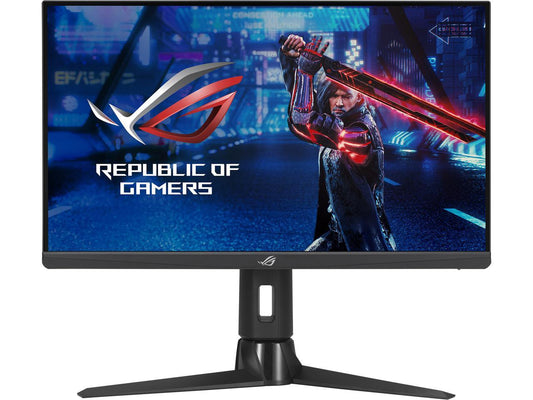 ASUS ROG Strix 24.5" 1080P HDR Gaming Monitor (XG259CM) - Full HD, Fast IPS, 240Hz, 1ms, Extreme Low Motion Blur Sync, G-Sync Compatible, KVM Support, Tripod Socket for Webcam, USB Type-C, DisplayPort