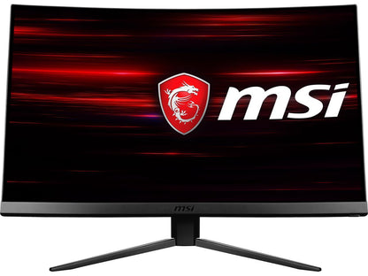 MSI Optix MAG241C 24" (Actual size 23.6") Full HD 1920 x 1080 1ms (MPRT) 144Hz 2xHDMI DisplayPort USB 2.0 Hub AMD FreeSync Frameless Anti-Glare LED Backlit Curved Gaming Monitor