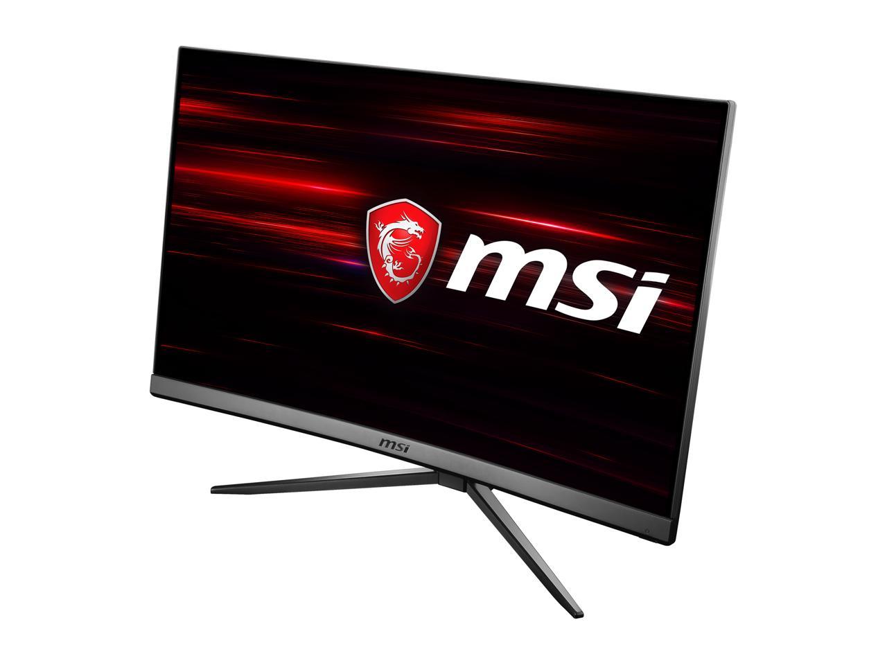 MSI Optix MAG241C 24" (Actual size 23.6") Full HD 1920 x 1080 1ms (MPRT) 144Hz 2xHDMI DisplayPort USB 2.0 Hub AMD FreeSync Frameless Anti-Glare LED Backlit Curved Gaming Monitor