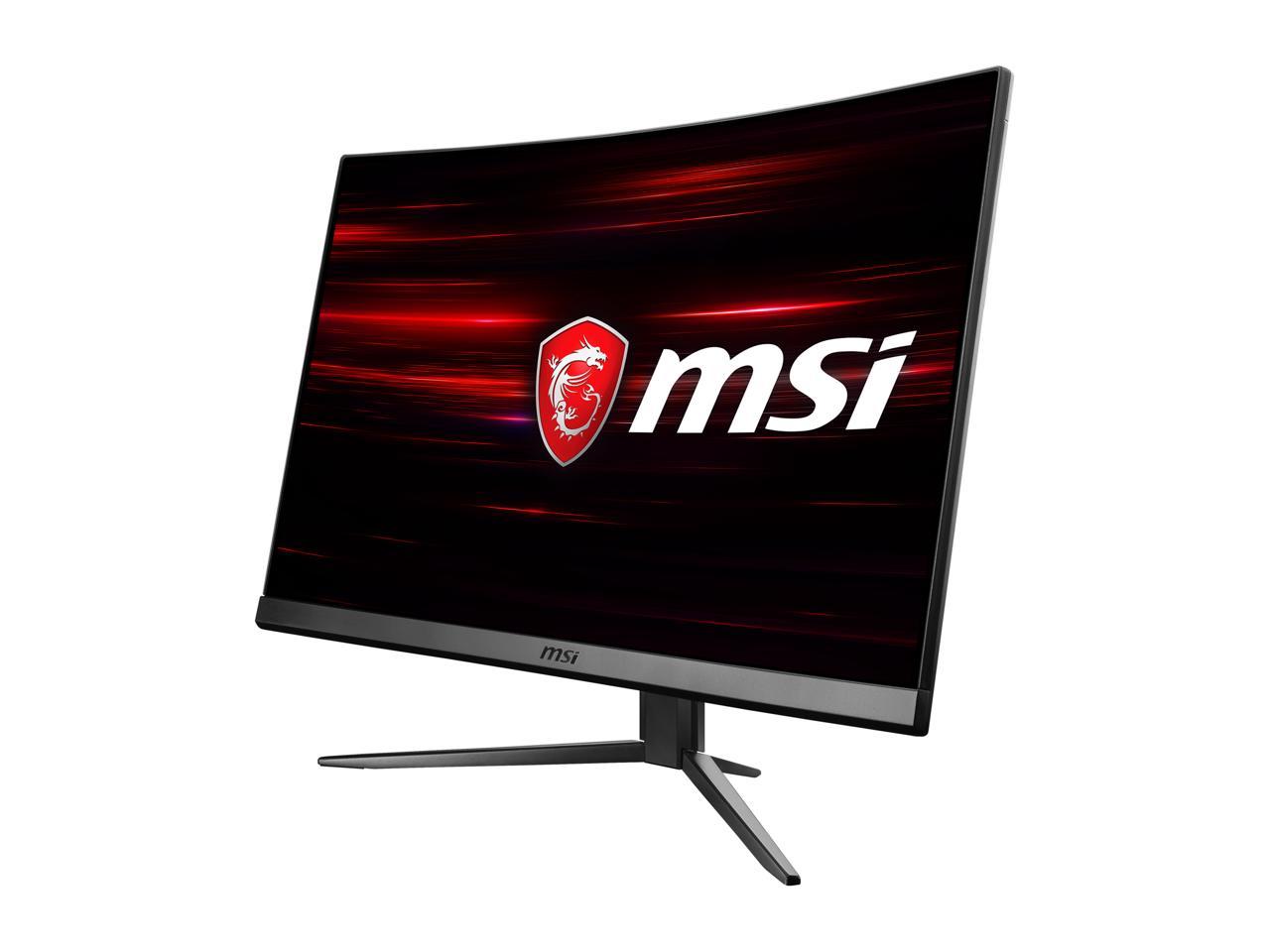 MSI Optix MAG241C 24" (Actual size 23.6") Full HD 1920 x 1080 1ms (MPRT) 144Hz 2xHDMI DisplayPort USB 2.0 Hub AMD FreeSync Frameless Anti-Glare LED Backlit Curved Gaming Monitor