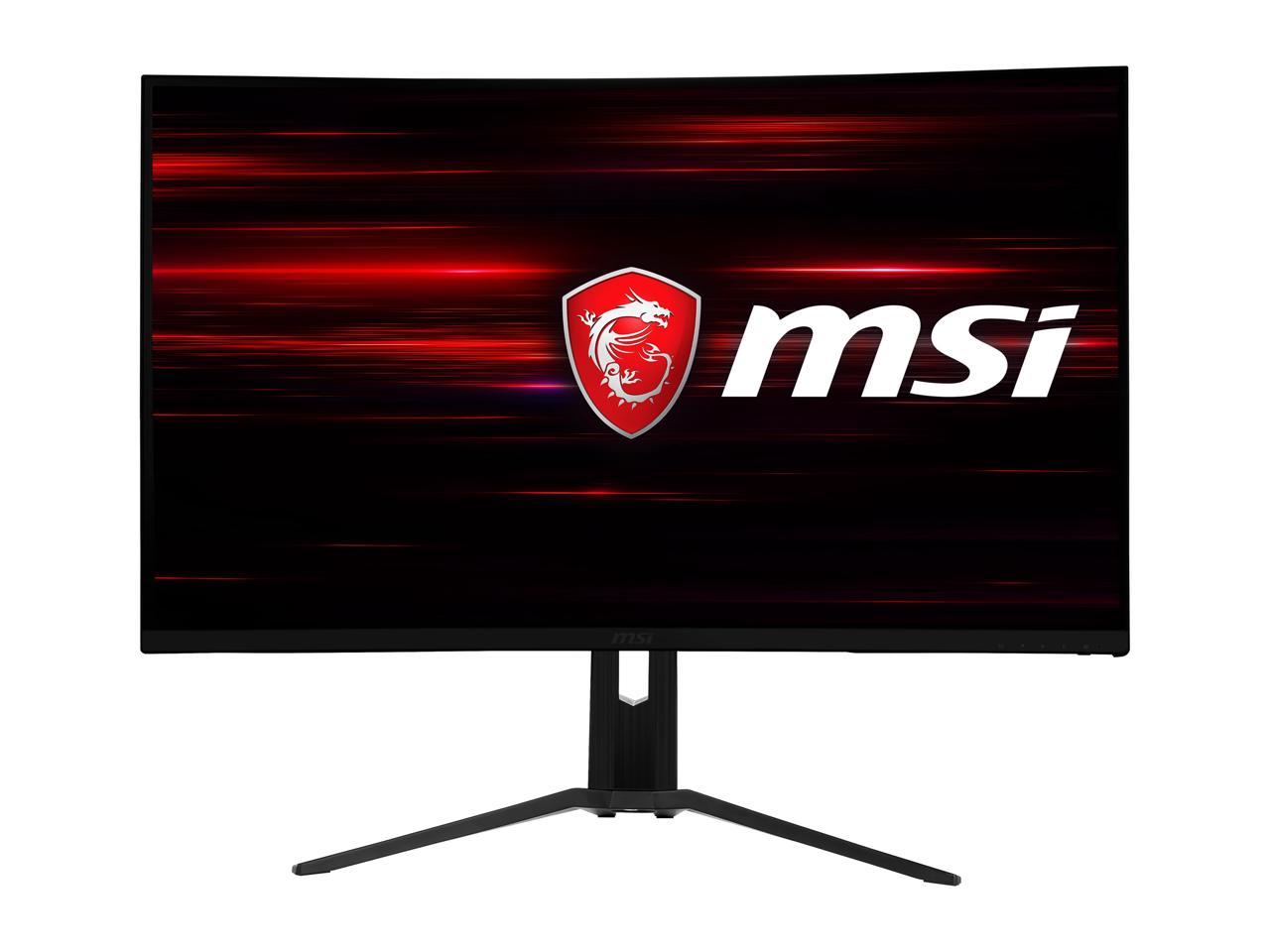 MSI Optix MAG321CQR 32" WQHD Non-Glare Super Narrow Bezel 1ms 2560 x 1440 Resolution 144Hz Refresh Rate FreeSync Technology Height Adjustable Curved Monitor