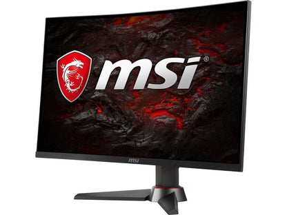 MSI Optix MAG240CR 24" Full HD 1920 x 1080 1ms (MPRT) / 4ms (GTG) 144 Hz HDMI, DisplayPort FreeSync (AMD Adaptive Sync) Curved Gaming Monitor