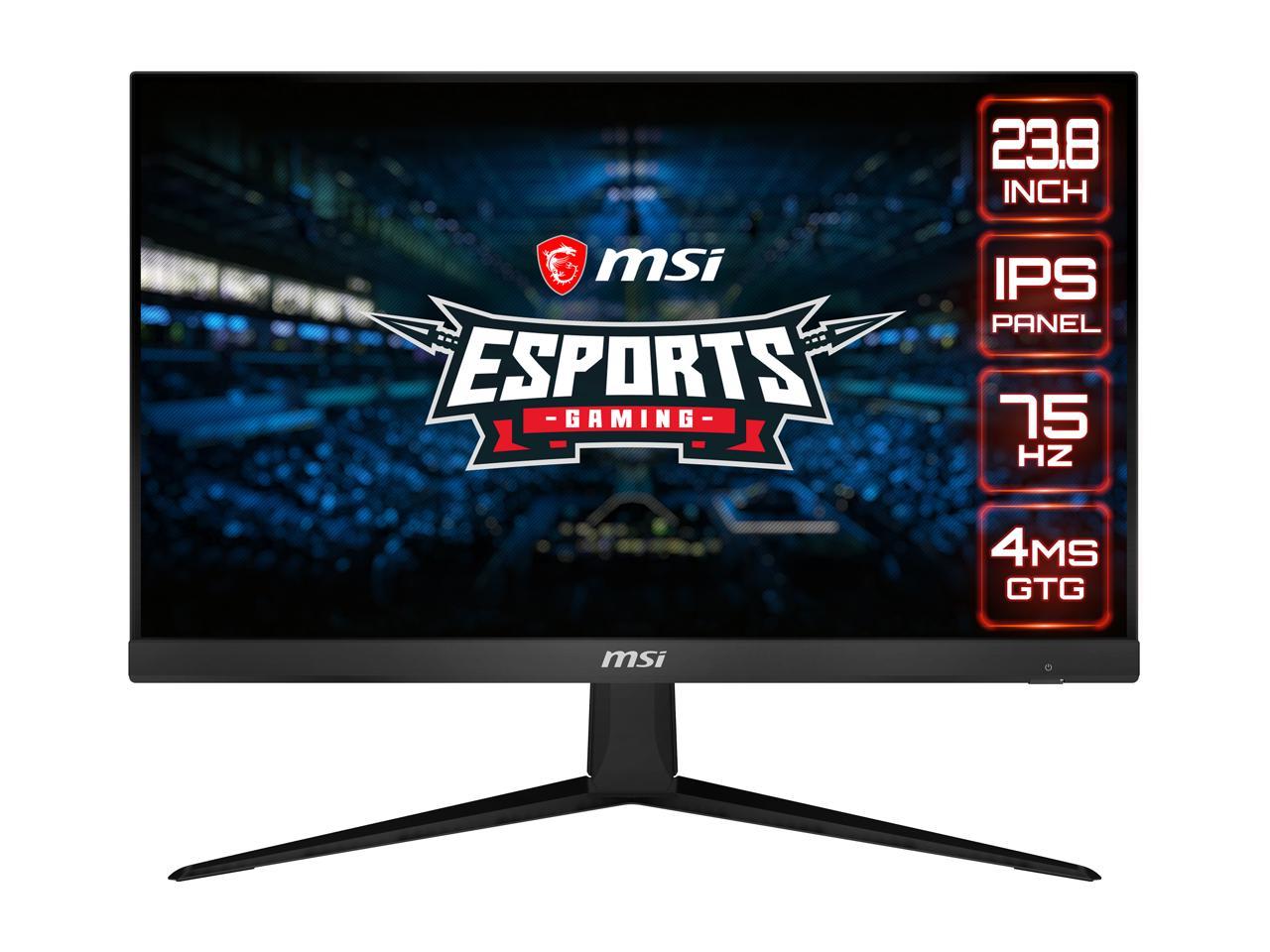 MSI Optix G241V 24" Full HD 1920 x 1080 1ms (MPRT) 75Hz HDMI, DisplayPort AMD FreeSync Gaming Monitor