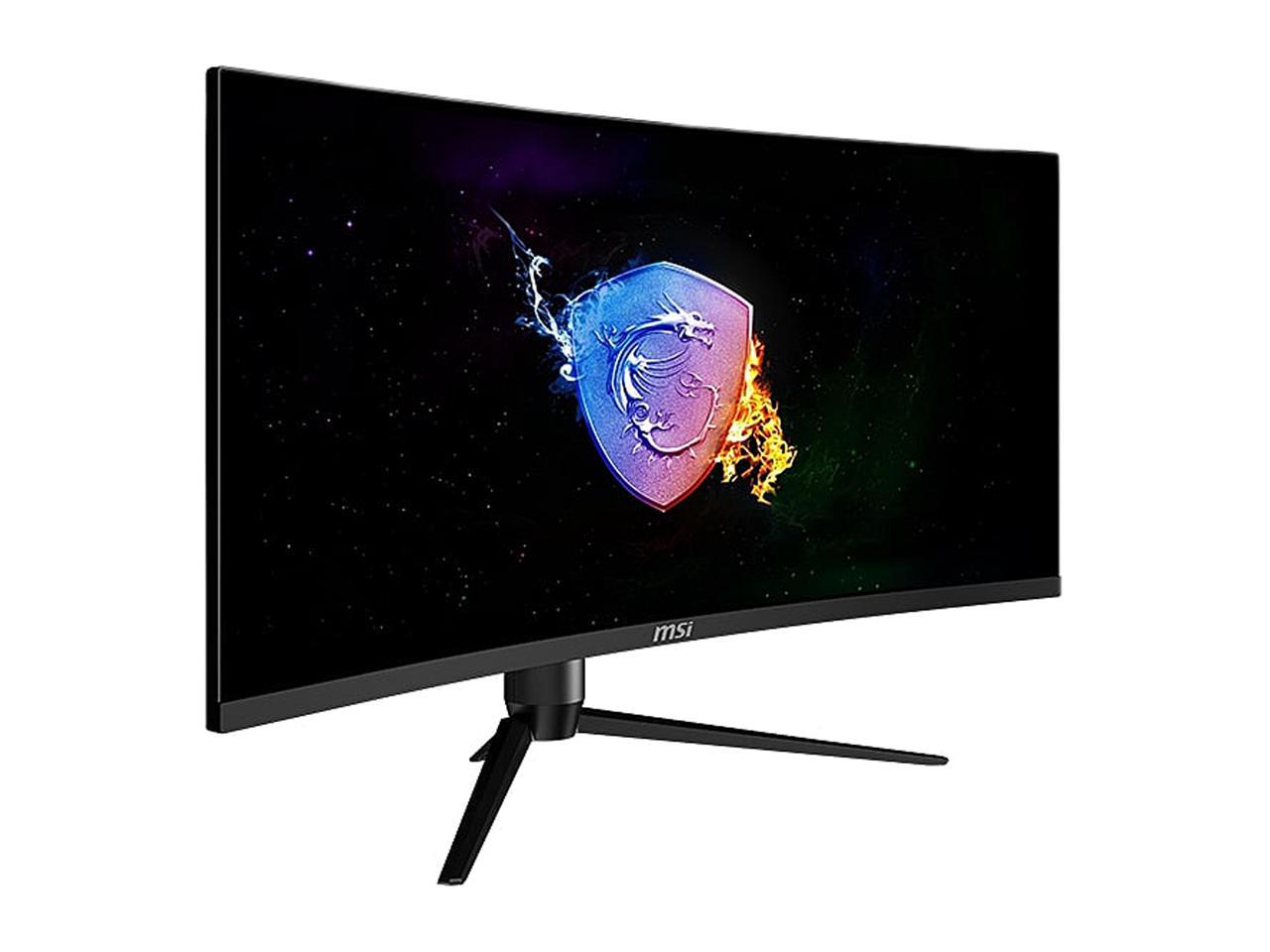 MSI Optix MAG342CQRV 34" UWQHD 3440 x 1440 (2K) 1ms (MPRT) 100Hz 2 x HDMI, DisplayPort AMD FreeSync Curved Gaming Monitor