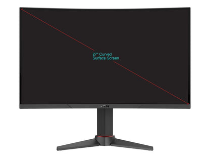 MSI Optix MAG271VCR 27" Full HD 1920 x 1080 1ms (MPRT) 165Hz 2 x HDMI, DisplayPort FreeSync Curved Gaming Monitor