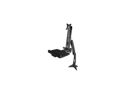 StarTech ARMSTSCP1 Sit Stand Monitor Arm - Up to 24in Monitors - Height Adjustable - VESA Mount - Monitor Stand - Sit Stand Workstation