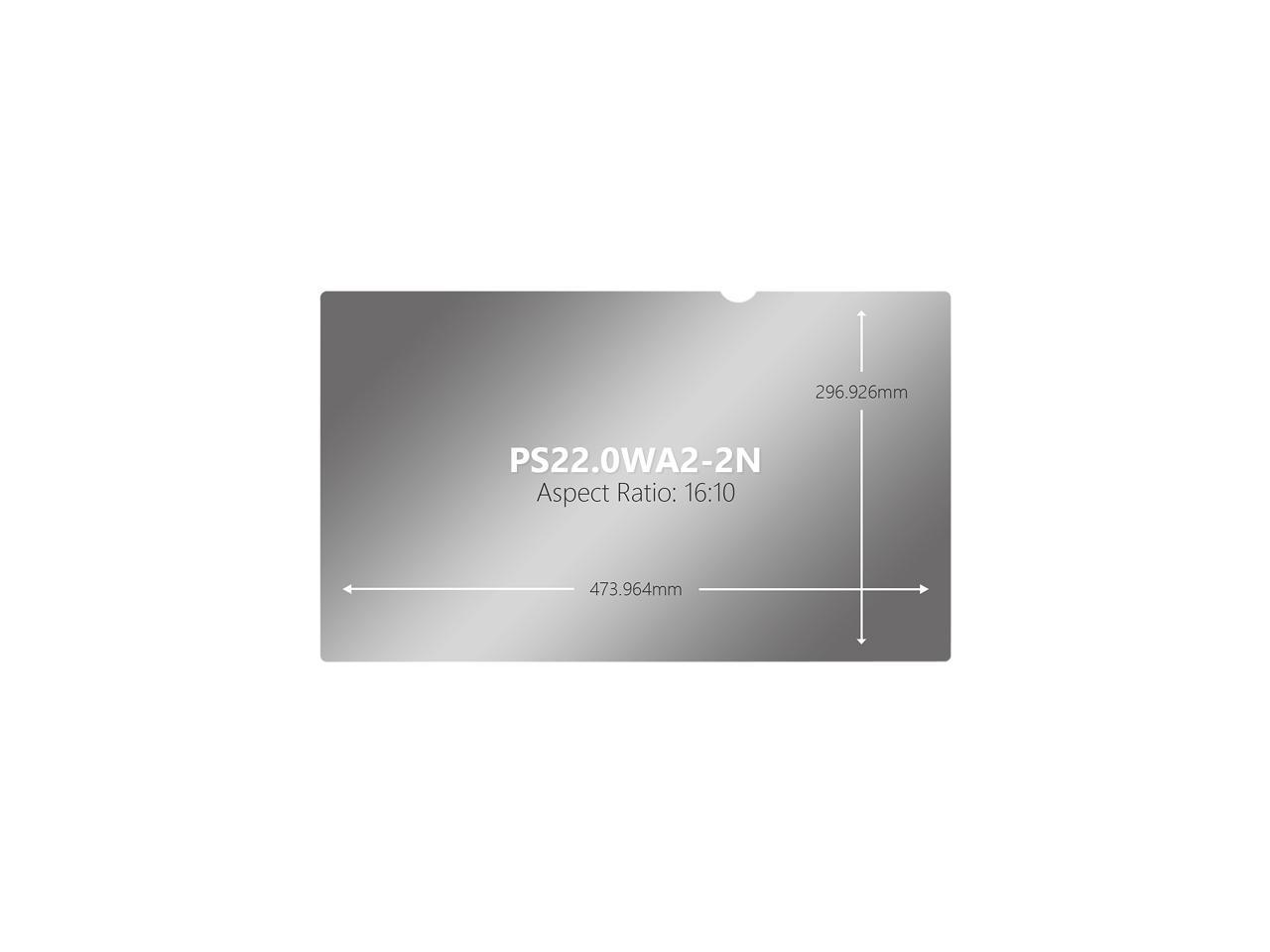 V7 PS22.0WA2-2N Privacy Filter for 22" Monitors 16:10 Aspect Ratio