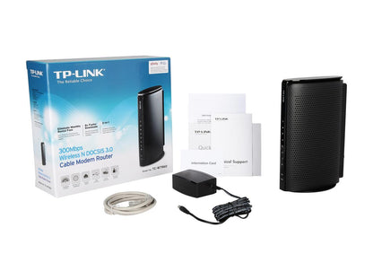 TP-LINK TC-W7960 N300 DOCSIS 3.0 (8x4) Wireless Wi-Fi Cable Modem Router