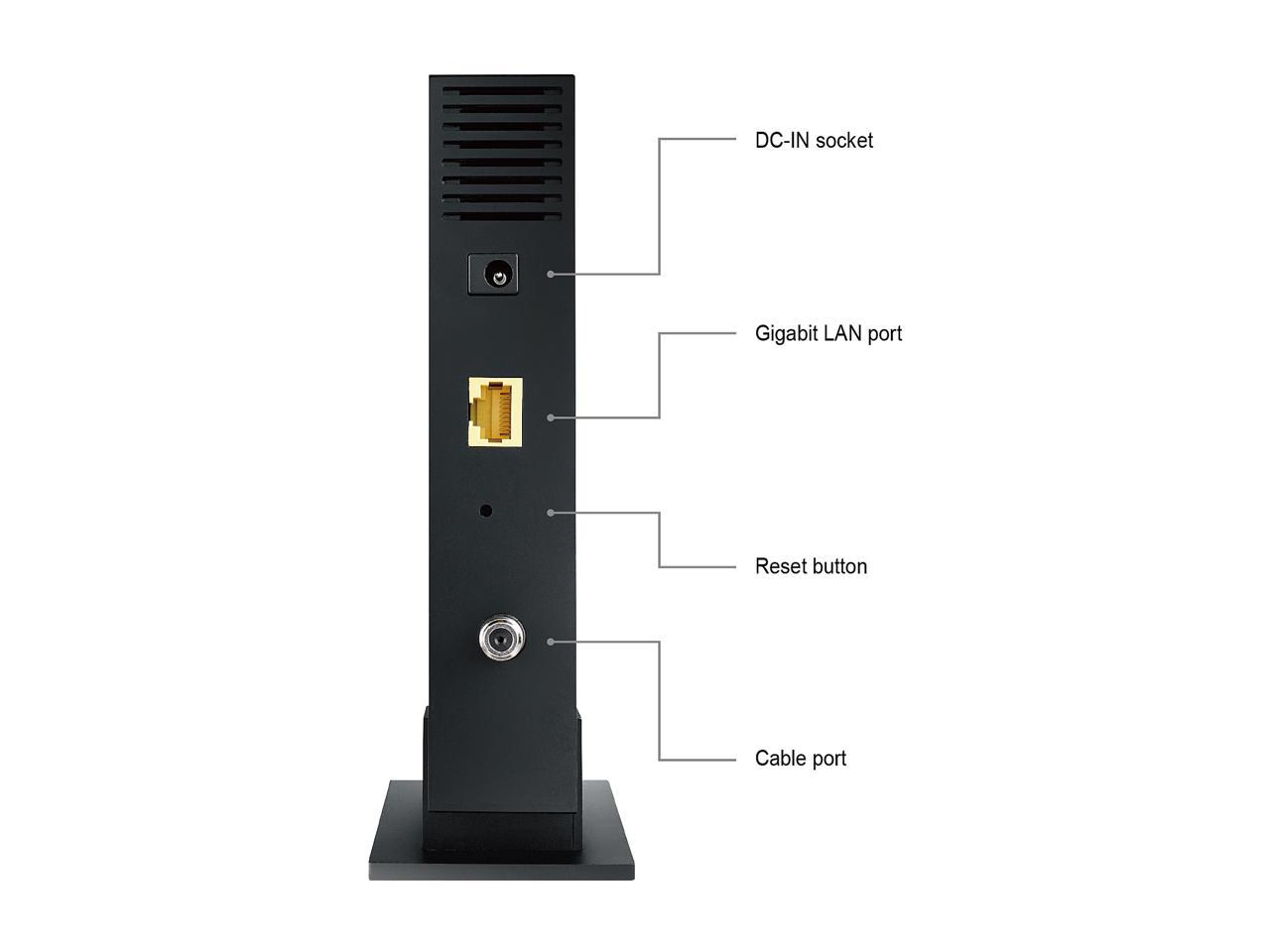 ASUS CM-16 DOCSIS 3.0 High Speed 16 x 4 Cable Modem, 686 Mbps Download Speed, Xfinity, Spectrum, Cox certified