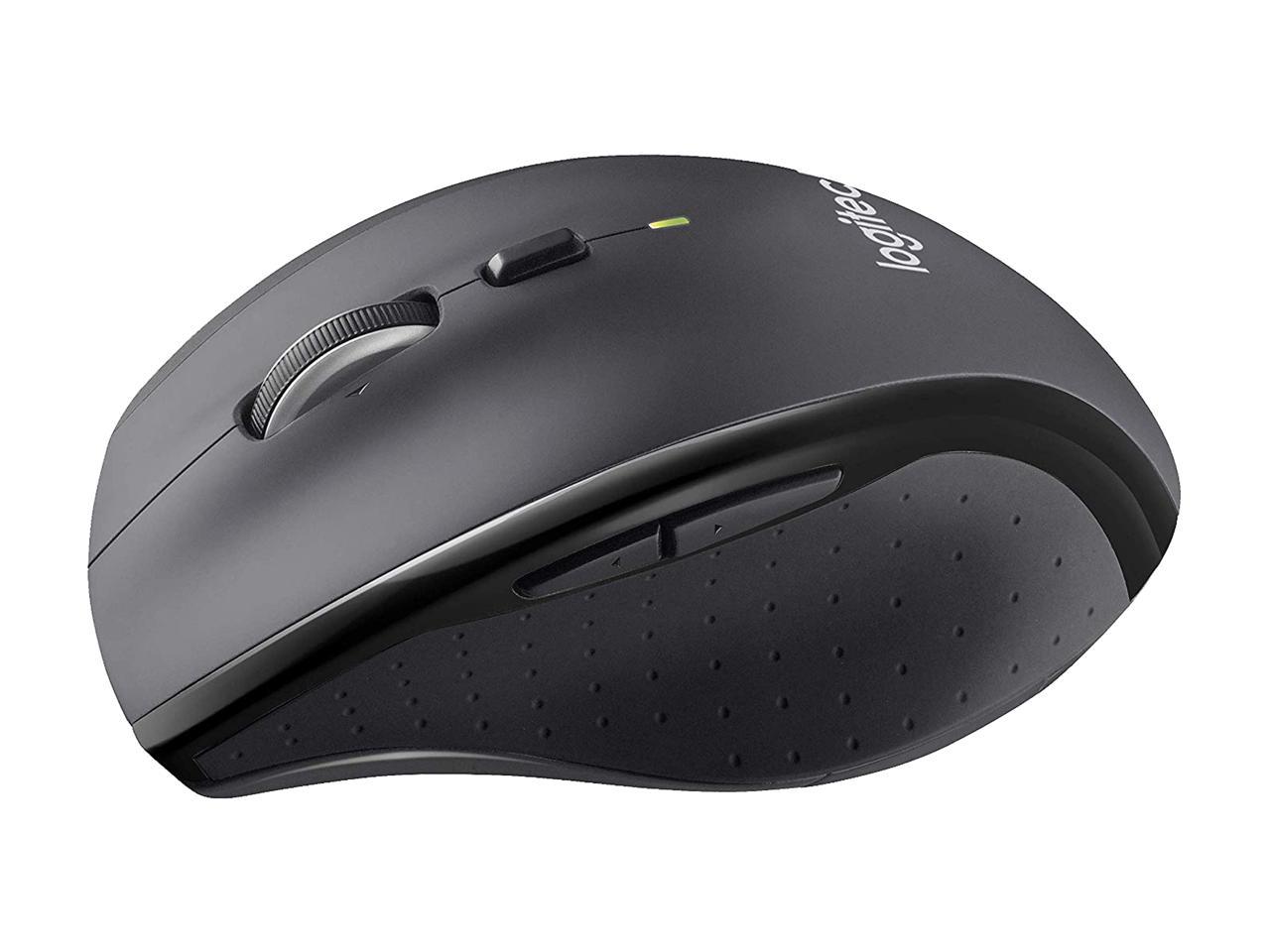 Logitech M705 910-001935 Black 7 Buttons Tilt Wheel USB RF Wireless Optical Marathon Mouse