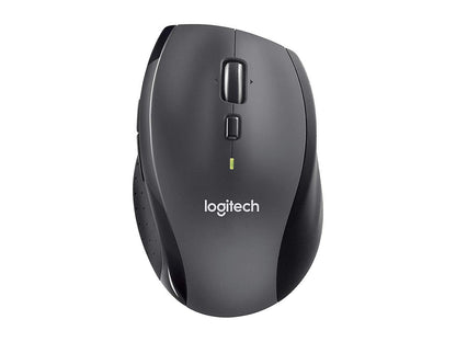 Logitech M705 910-001935 Black 7 Buttons Tilt Wheel USB RF Wireless Optical Marathon Mouse