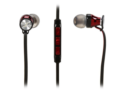 Sennheiser M2IEI Momentum In-Ear Headphones - iOS Devices - Black/Red (506231)
