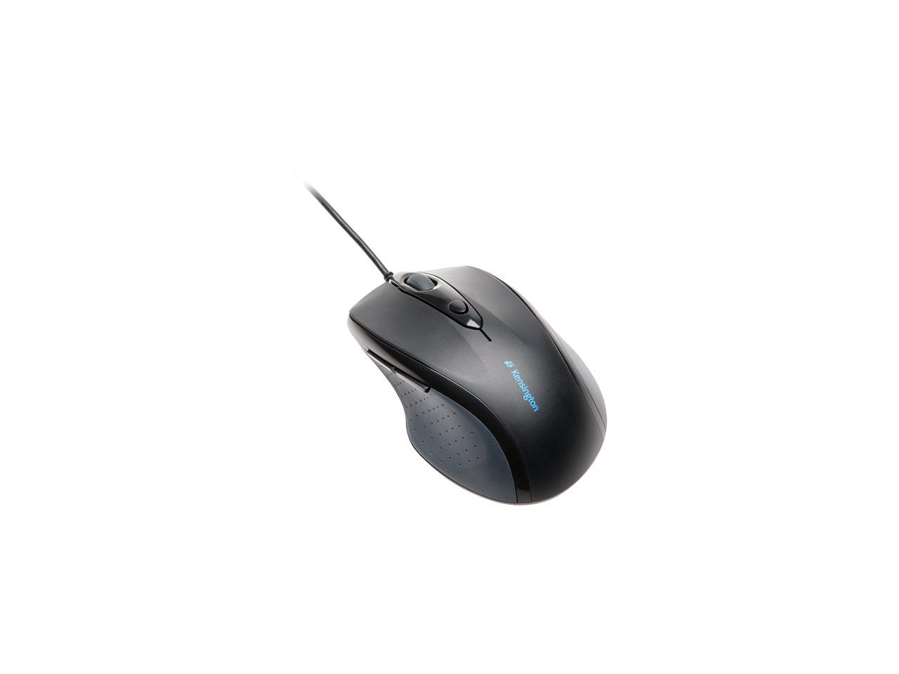 Kensington Pro Fit Full-Size Mouse K72369US Black 1 x Wheel USB Wired Optical 2400 dpi Mouse