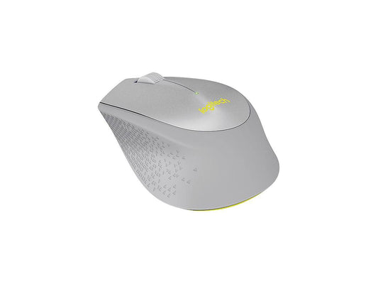 Logitech M330 SILENT PLUS 910-004908 Grey / Yellow 3 Buttons 1 x Wheel RF RF Wireless Optical 1000 dpi Mouse