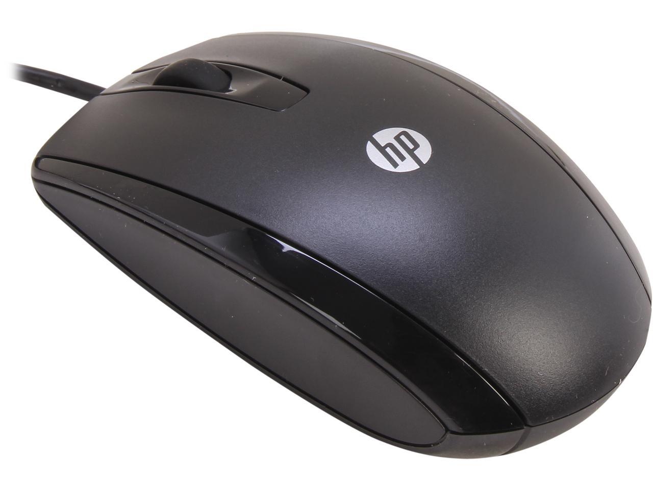 HP KY619AA#ABA Black 3 Buttons 1 x Wheel USB Wired Optical 1000 dpi Mouse