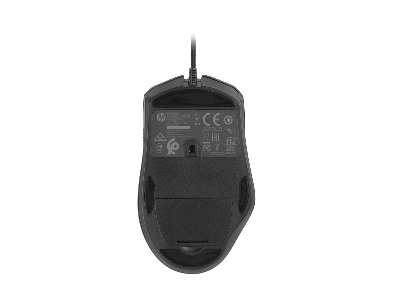 OMEN by HP Mouse 600 Wired Optical Gaming Mouse with 6 Buttons, 12000 dpi, RGB Backlit LED