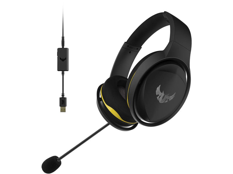 ASUS TUF Gaming H5 Discord Certified Gaming Headset with Onboard 7.1 Virtual Surround Sound and Dual Microphones for PC, Playstation 4, Nintendo Switch, Xbox One and Mobile Devices