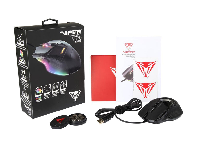 PATRiOT Viper V570 RGB Blackout Edition Laser Gaming Mouse