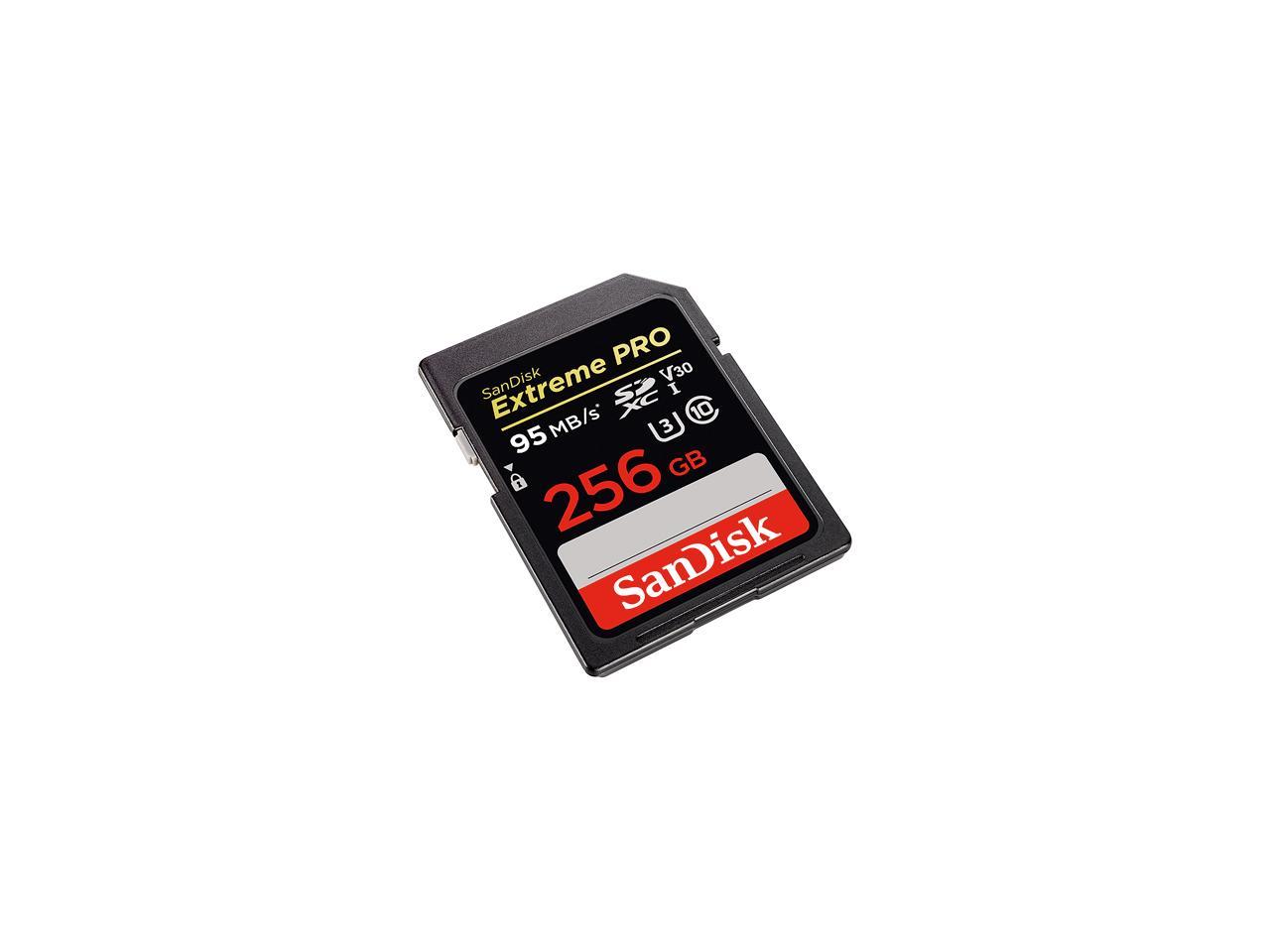SanDisk 256GB Extreme Pro SDXC UHS-I/U3 Class 10 Memory Card, Speed Up to 95MB/s (SDSDXXG-256G-GN4IN)