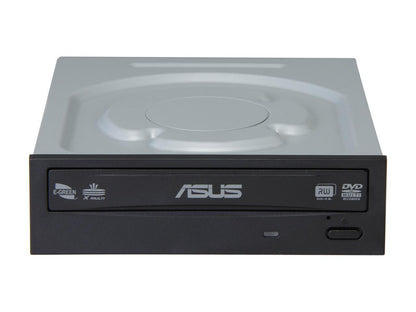 ASUS DVD Burner 24X DVD+R 8X DVD+RW 12X DVD+R DL 24X DVD-R 6X DVD-RW 16X DVD-ROM 48X CD-R 24X CD-RW 48X CD-ROM Black SATA Model DRW-24B3ST/BLK/G/AS