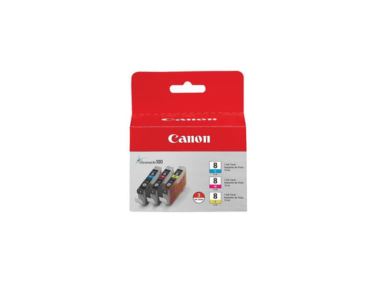 Canon CLI-8 Ink Cartridge - Combo Pack - Cyan/Magenta/Yellow