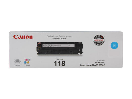 Canon 118 Toner Cartridge - Cyan