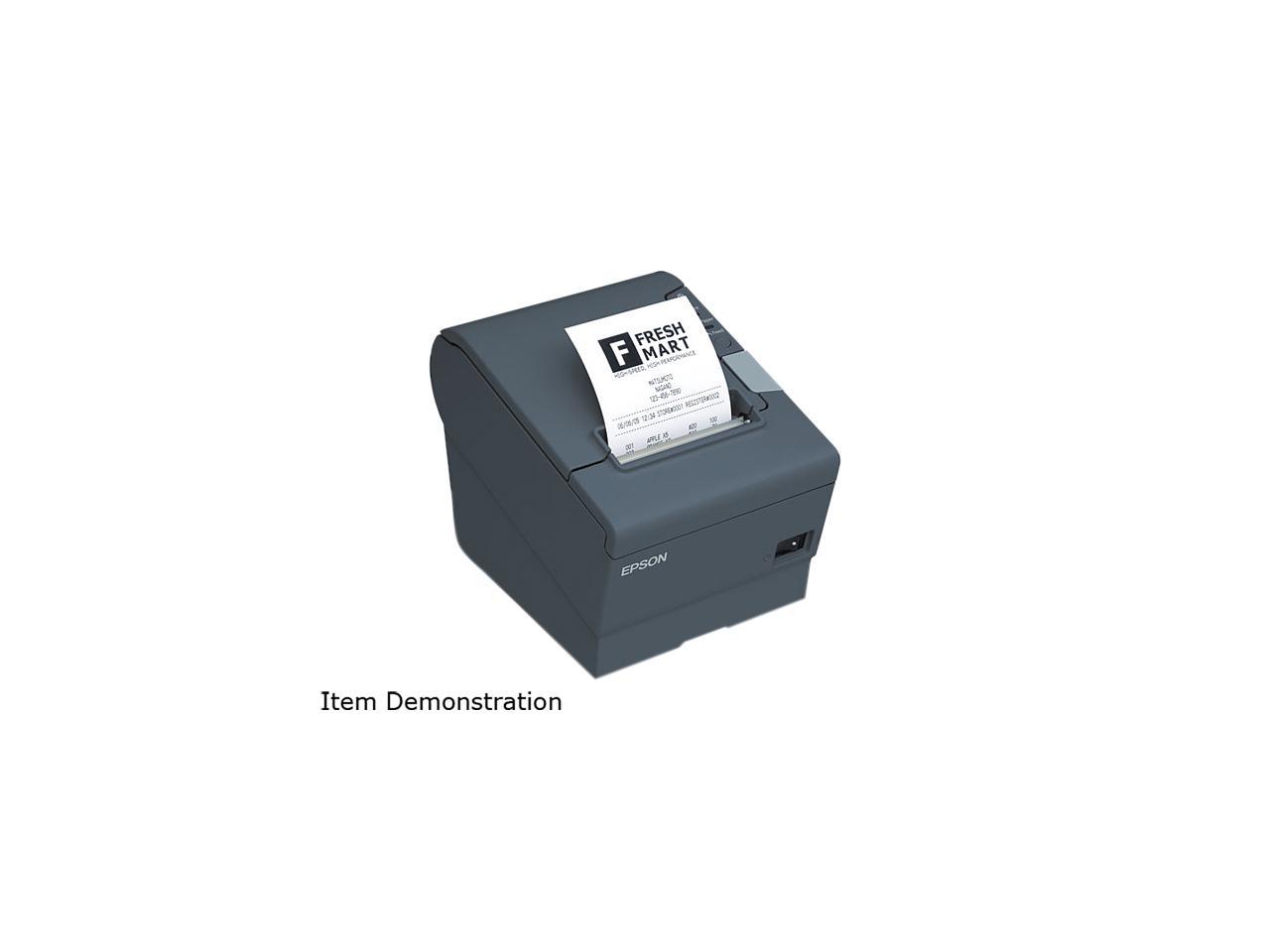 Epson TM-T88V 3" Single-station Thermal Receipt Printer, USB, Serial, Black - C31CA85091