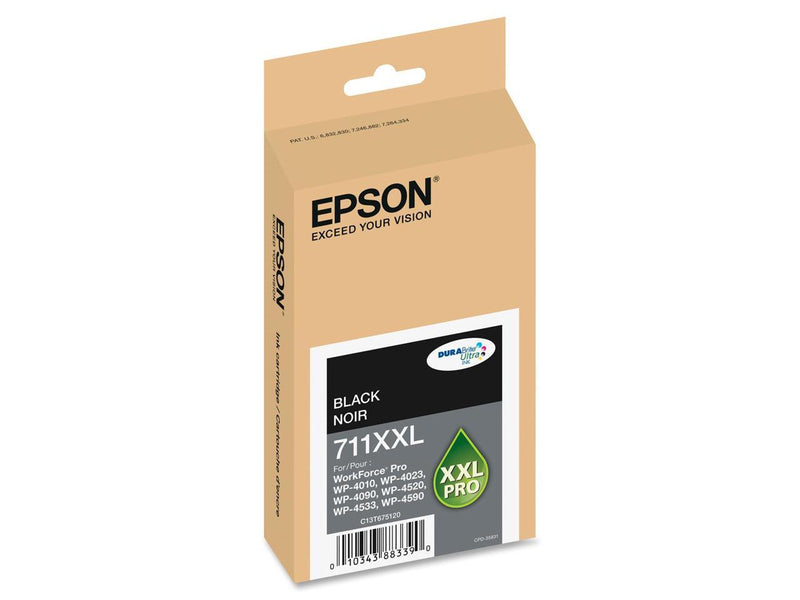 Epson T711XXL120 (711XL) DURABrite Ultra High-Yield Ink Black