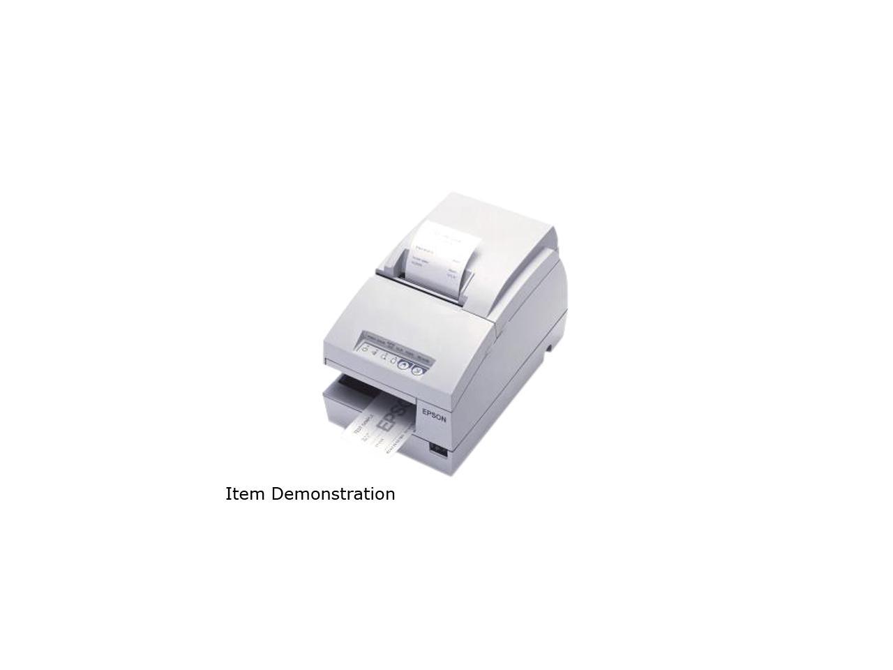 Epson TM-U675 Multifunction Impact Printer without MICR + Auto Cutter – Cool White C31C283A8901