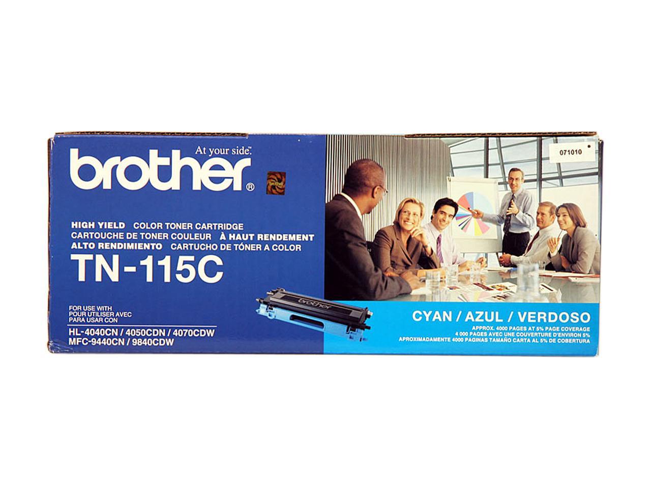 Brother TN115C High Yield Toner Cartridge - Cyan