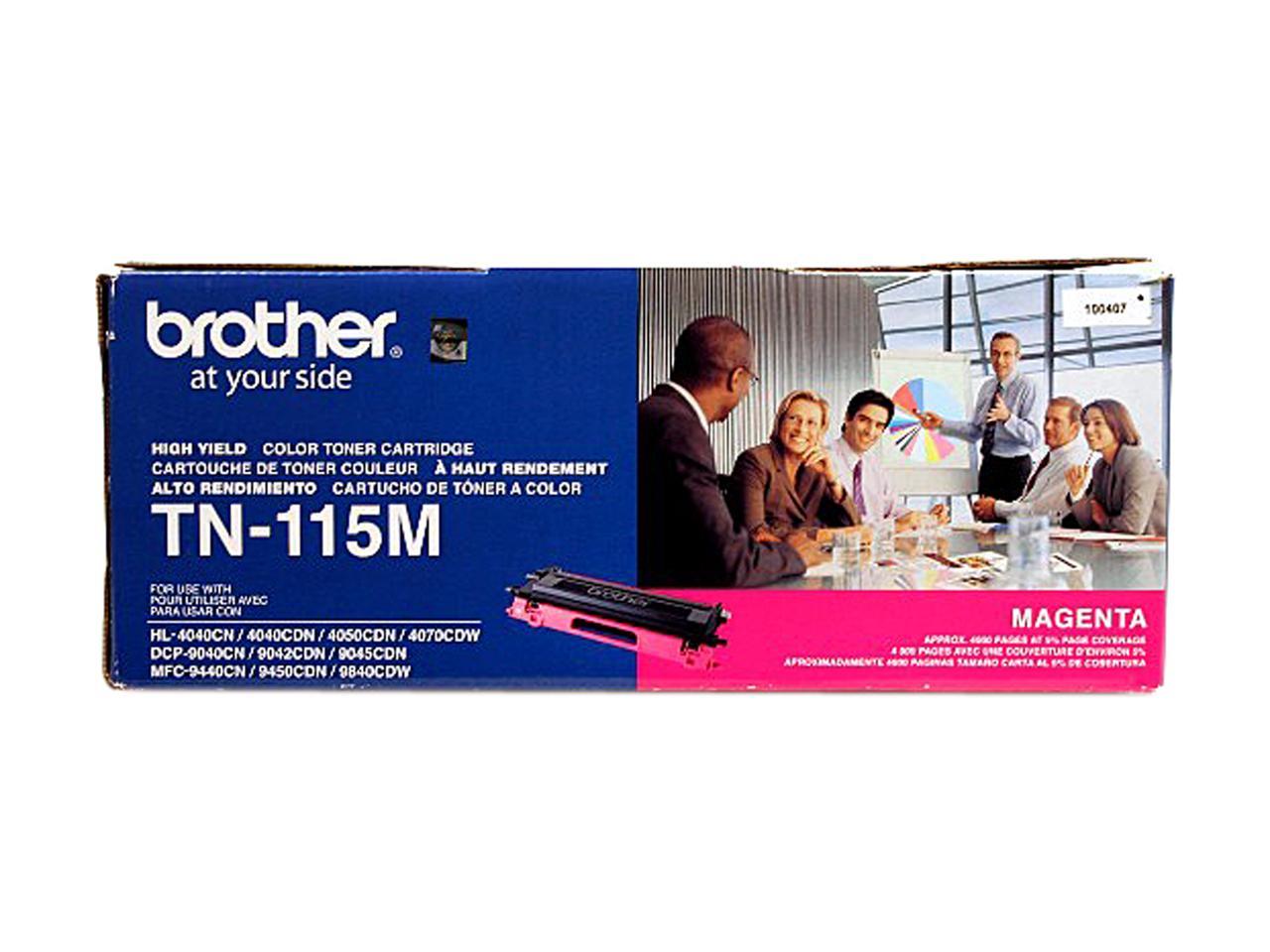 Brother TN115M High Yield Toner Cartridge - Magenta