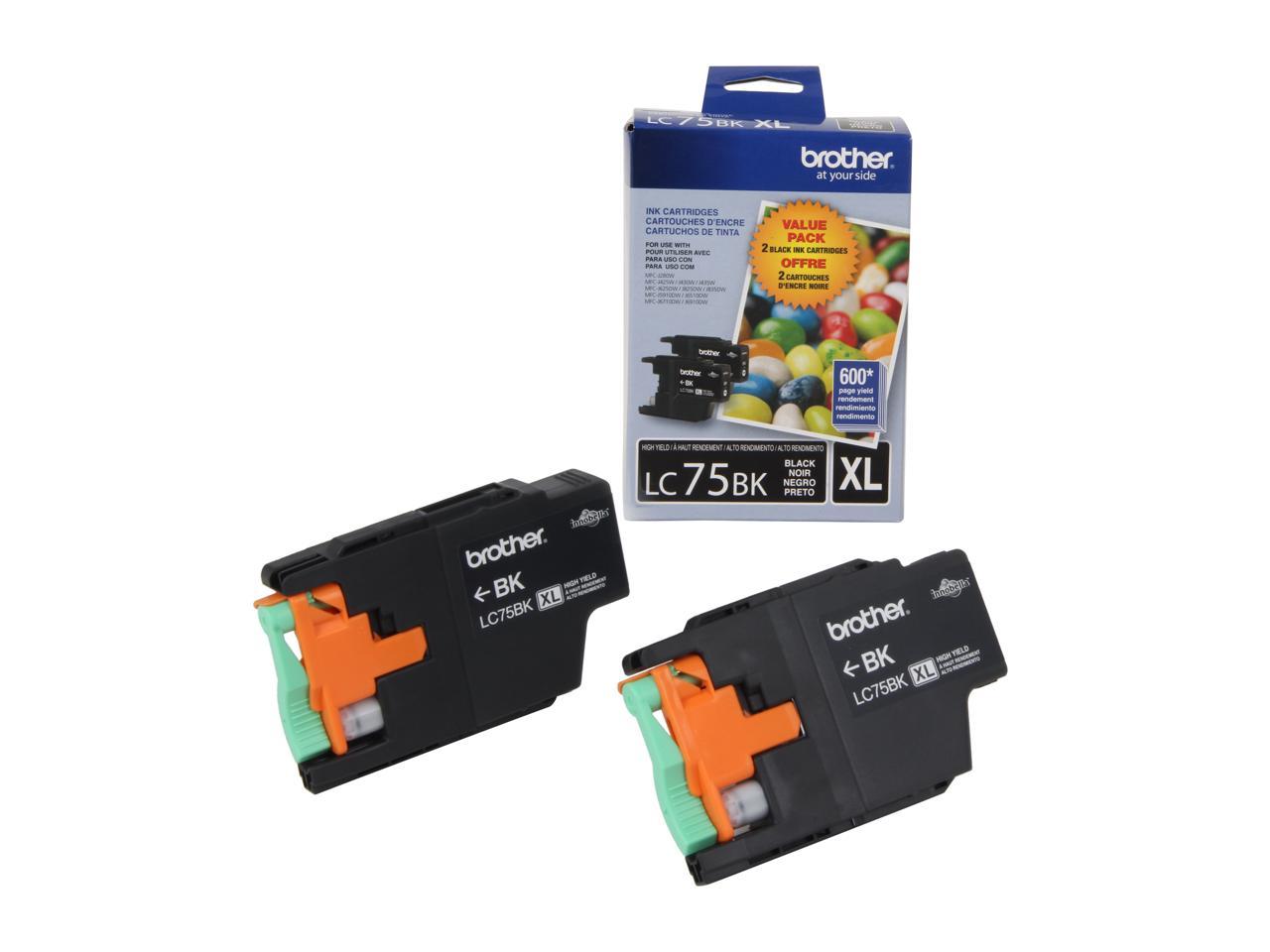 Brother LC752PKS High Yield Innobella Ink Cartridge - Dual Pack - Black