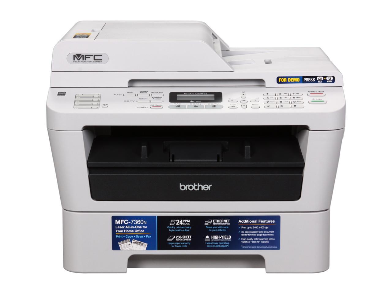 Brother MFC-7360N Monochrome Multifunction Laser Printer