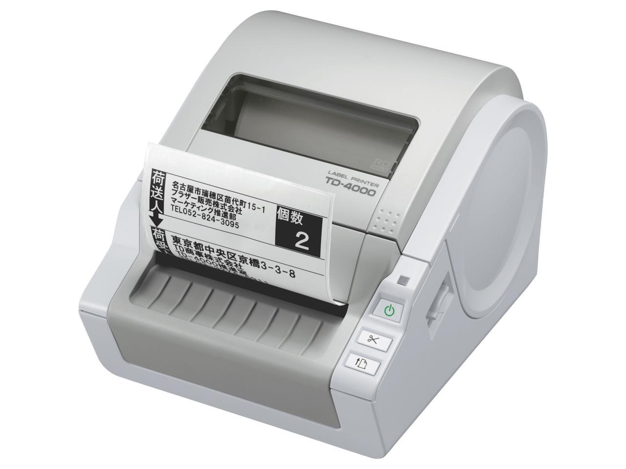 Brother TD4000 Direct Thermal Printer - Monochrome - Desktop - Label Print