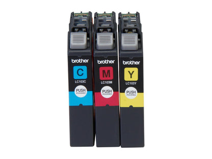 Brother LC1033PKS High Yield Innobella Ink Cartridge - Combo Pack - Cyan/Magenta/Yellow