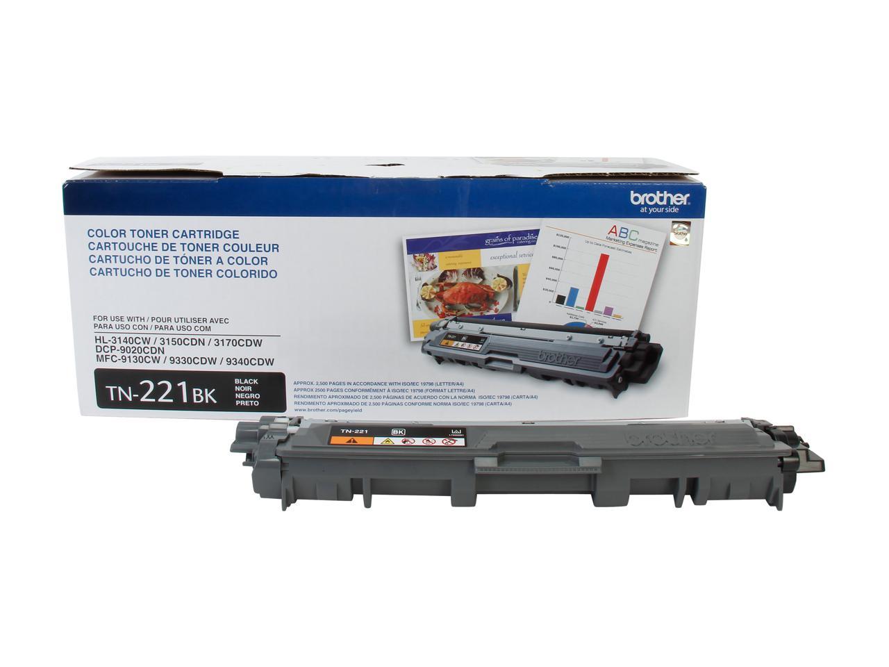 Brother TN221BK Toner Cartridge - Black