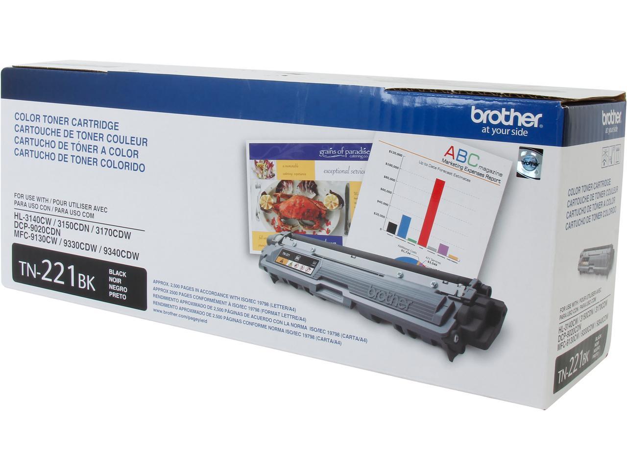 Brother TN221BK Toner Cartridge - Black