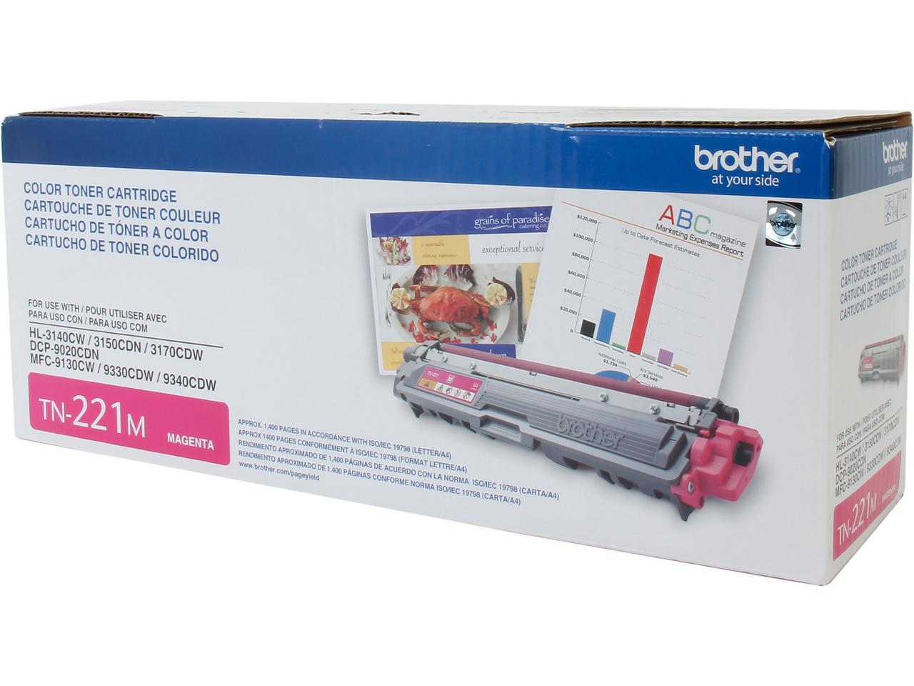 Brother TN221M Toner Cartridge - Magenta